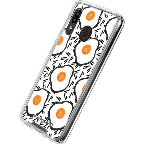 Bouffants and Broken Hearts Eggs Galaxy A30 Clear Case