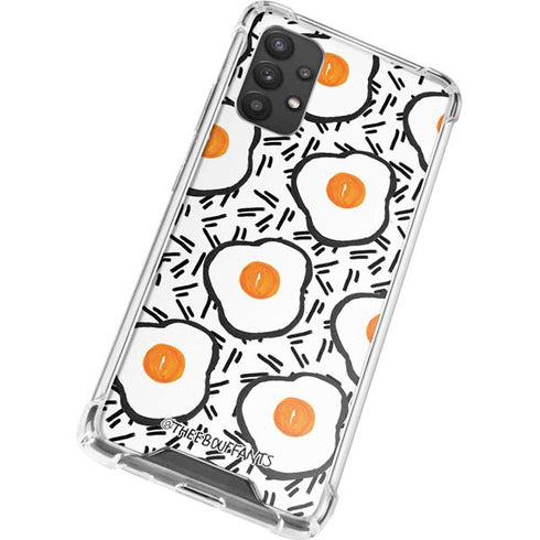 Bouffants and Broken Hearts Eggs Galaxy A32 5G Clear Case