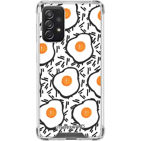 Bouffants and Broken Hearts Eggs Galaxy A72 5G Clear Case
