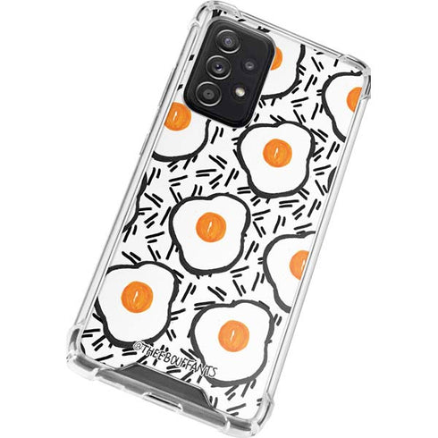 Bouffants and Broken Hearts Eggs Galaxy A72 5G Clear Case