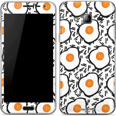 Bouffants and Broken Hearts Eggs Galaxy J3 Skin