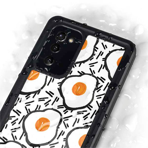 Bouffants and Broken Hearts Eggs Galaxy Note20 5G Waterproof Case