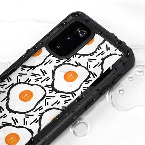 Bouffants and Broken Hearts Eggs Galaxy S20 Waterproof Case