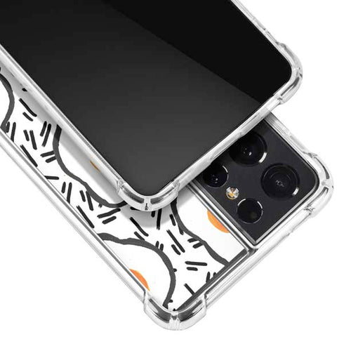Bouffants and Broken Hearts Eggs Galaxy S21 Ultra 5G Clear Case