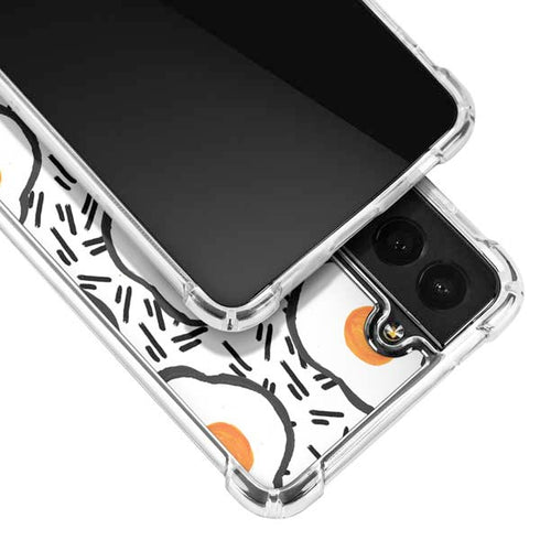 Bouffants and Broken Hearts Eggs Galaxy S22 Plus Clear Case