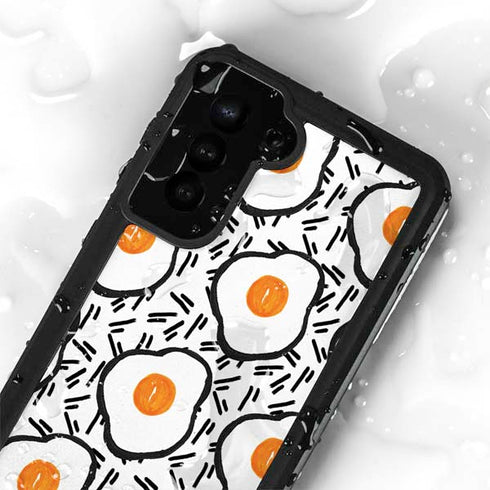 Bouffants and Broken Hearts Eggs Galaxy S23 Plus Waterproof Case