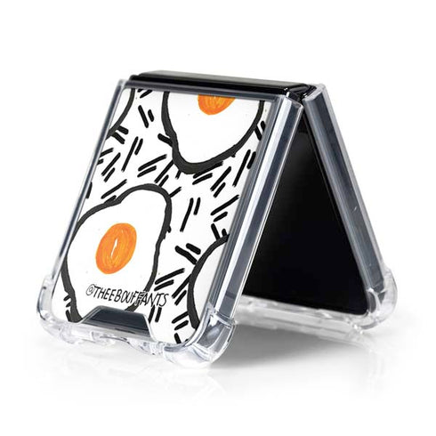 Bouffants and Broken Hearts Eggs Galaxy Z Flip5 5G Clear Case