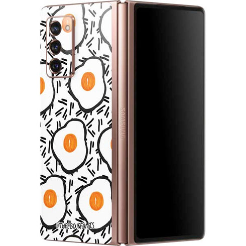 Bouffants and Broken Hearts Eggs Galaxy Z Fold2 5G Skin