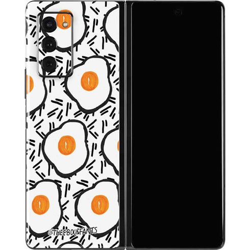 Bouffants and Broken Hearts Eggs Galaxy Z Fold2 5G Skin