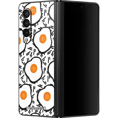 Bouffants and Broken Hearts Eggs Galaxy Z Fold3 5G Skin
