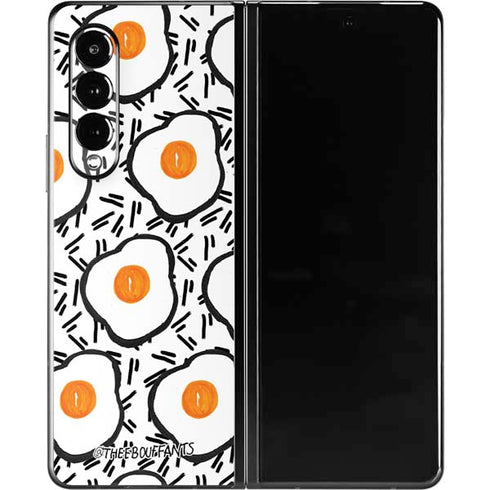 Bouffants and Broken Hearts Eggs Galaxy Z Fold3 5G Skin