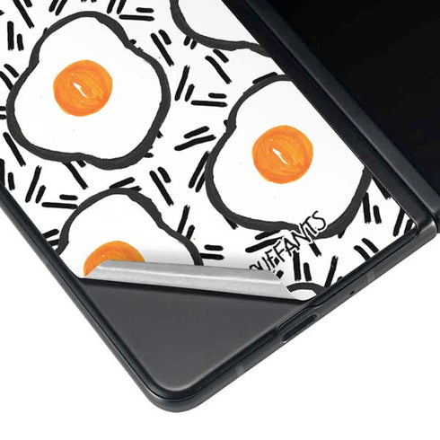 Bouffants and Broken Hearts Eggs Galaxy Z Fold3 5G Skin