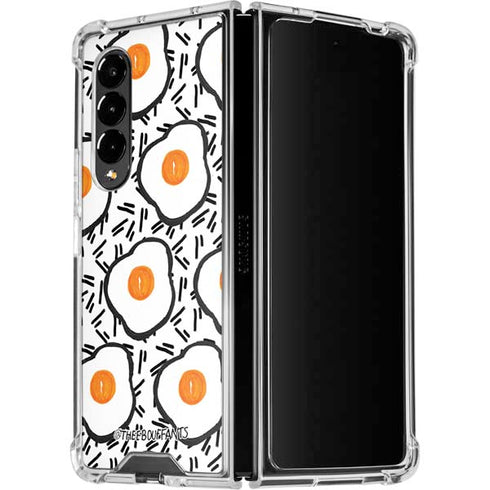 Bouffants and Broken Hearts Eggs Galaxy Z Fold4 5G Clear Case