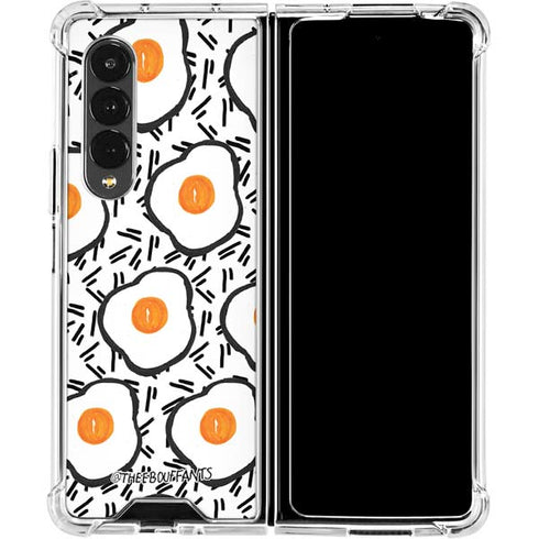 Bouffants and Broken Hearts Eggs Galaxy Z Fold4 5G Clear Case