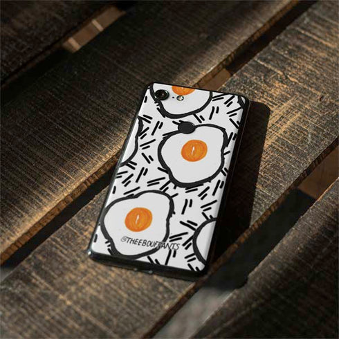 Bouffants and Broken Hearts Eggs Google Pixel 3 Skin
