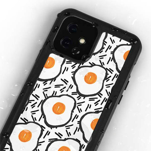 Bouffants and Broken Hearts Eggs iPhone 12 Mini Waterproof Case