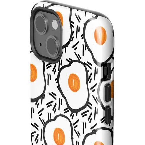 Bouffants and Broken Hearts Eggs iPhone 15 Plus Impact Case