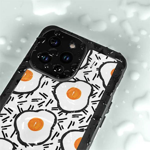 Bouffants and Broken Hearts Eggs iPhone 14 Pro Max Waterproof Case