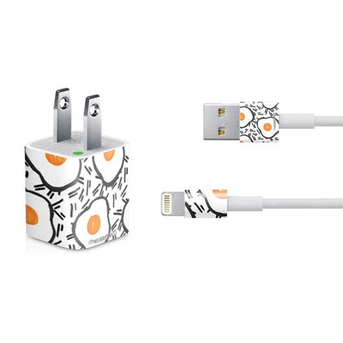 Bouffants and Broken Hearts Eggs iPhone Charger (5W USB) Skin