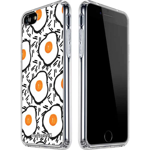 Bouffants and Broken Hearts Eggs iPhone SE (2nd & 3rd Gen) Clear Case