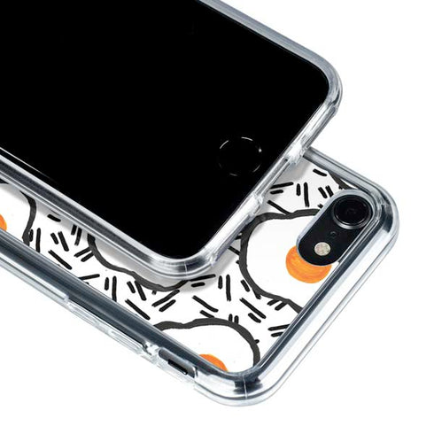 Bouffants and Broken Hearts Eggs iPhone SE (2nd & 3rd Gen) Clear Case