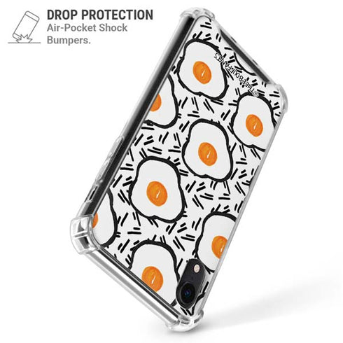 Bouffants and Broken Hearts Eggs iPhone XR Clear Case