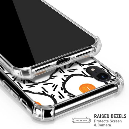Bouffants and Broken Hearts Eggs iPhone XR Clear Case