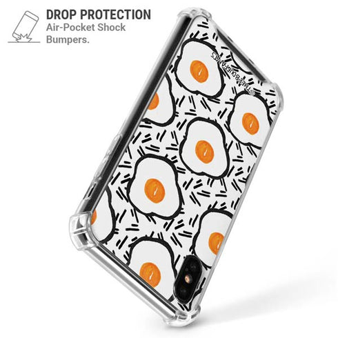 Bouffants and Broken Hearts Eggs iPhone XS Max Clear Case