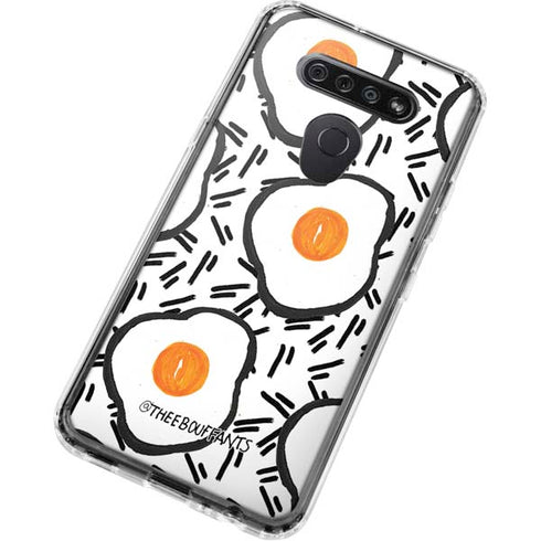 Bouffants and Broken Hearts Eggs LG K51/Q51 Clear Case