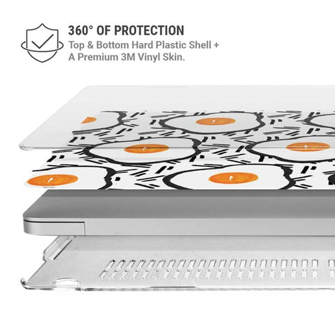 Bouffants and Broken Hearts Eggs MacBook Air 15in (2023-2025) Case plus Skin