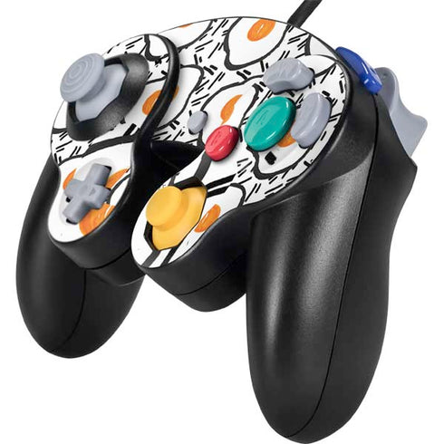 Bouffants and Broken Hearts Eggs Nintendo GameCube Controller Skin