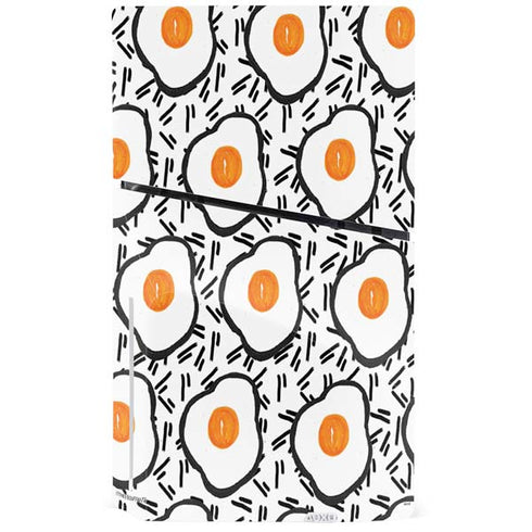 Bouffants and Broken Hearts Eggs PS5 Slim Disk Console Skin