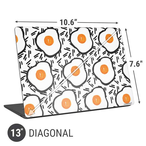 Bouffants and Broken Hearts Eggs Universal Laptop 13in (10.6 x 7.6in) Skin