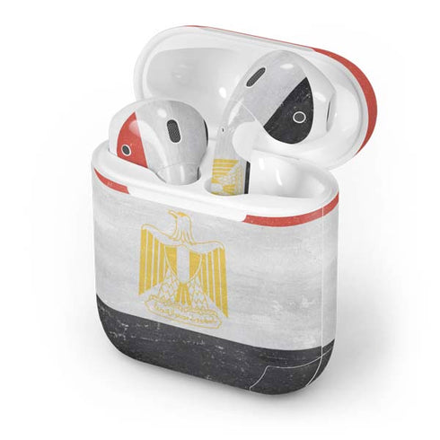 Egypt Flag Distressed Apple AirPods Skin