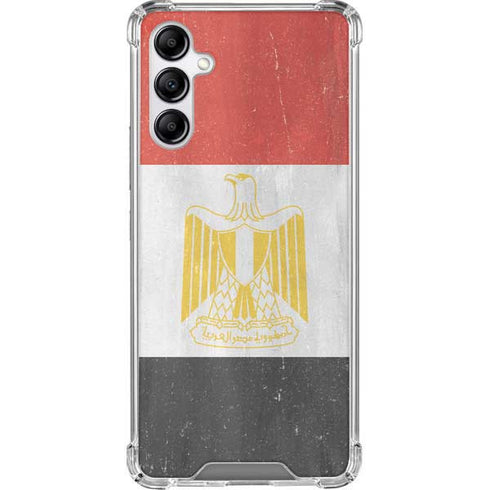 Egypt Flag Distressed Galaxy A14 5G Clear Case