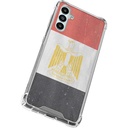 Egypt Flag Distressed Galaxy A14 5G Clear Case