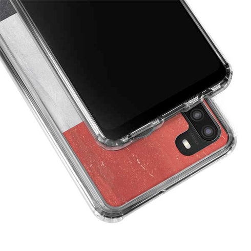 Egypt Flag Distressed Galaxy A21 Clear Case