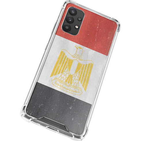 Egypt Flag Distressed Galaxy A32 5G Clear Case