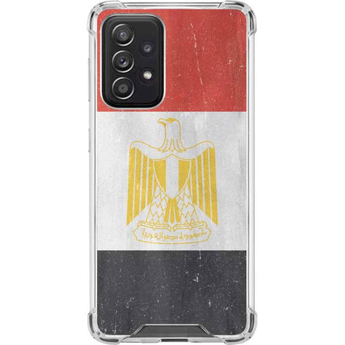 Egypt Flag Distressed Galaxy A52 5G Clear Case