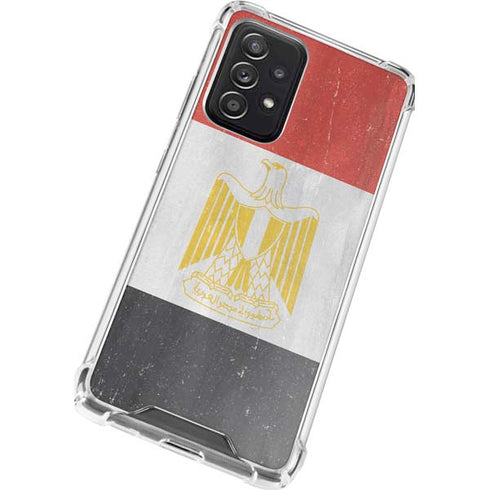 Egypt Flag Distressed Galaxy A52 5G Clear Case
