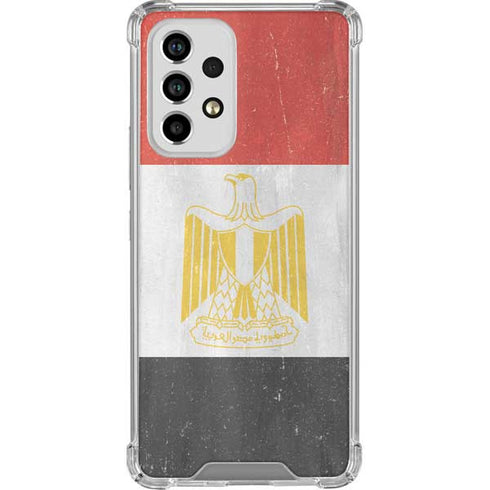 Egypt Flag Distressed Galaxy A53 5G Clear Case