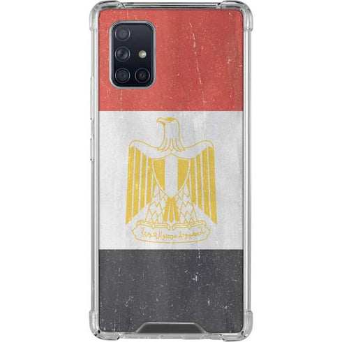 Egypt Flag Distressed Galaxy A71 5G Clear Case