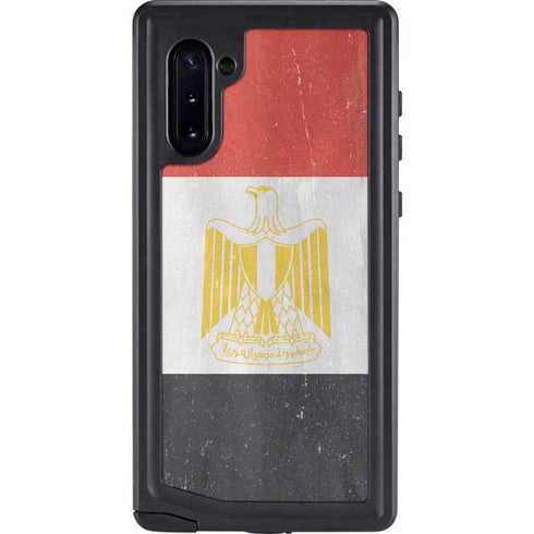 Egypt Flag Distressed Galaxy Note 10 Waterproof Case