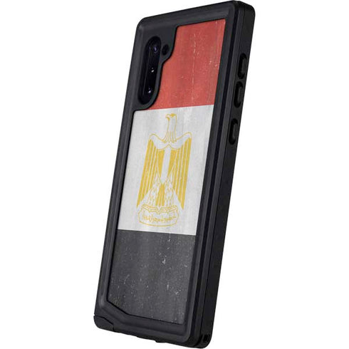Egypt Flag Distressed Galaxy Note 10 Waterproof Case