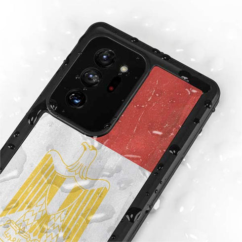 Egypt Flag Distressed Galaxy Note20 Ultra 5G Waterproof Case
