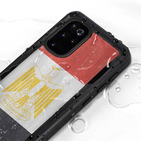 Egypt Flag Distressed Galaxy S20 Plus Waterproof Case