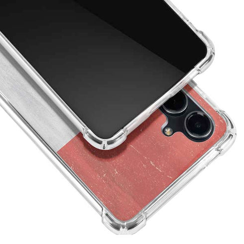 Egypt Flag Distressed Galaxy S23 FE Clear Case