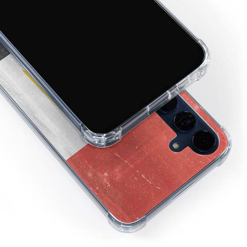 Egypt Flag Distressed Galaxy S24 Clear Case