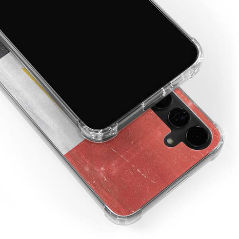 Egypt Flag Distressed Galaxy S24 Plus Clear Case
