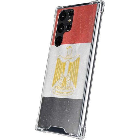 Egypt Flag Distressed Galaxy S24 Ultra Clear Case